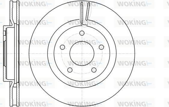 Woking D61087.10 - Тормозной диск autosila-amz.com