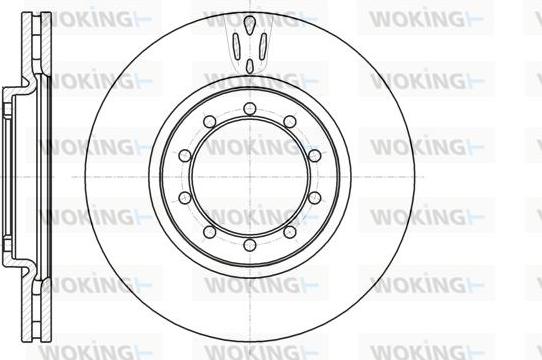 Woking D61039.10 - Тормозной диск autosila-amz.com