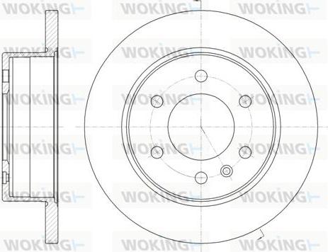 Woking D61035.00 - Тормозной диск autosila-amz.com
