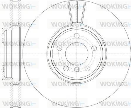 Woking D61079.10 - Тормозной диск autosila-amz.com