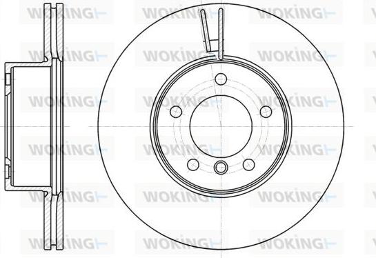 Woking D61194.10 - Тормозной диск autosila-amz.com