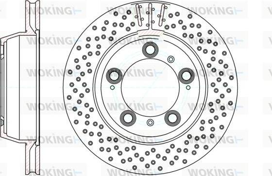 Woking D61146.10 - Тормозной диск autosila-amz.com