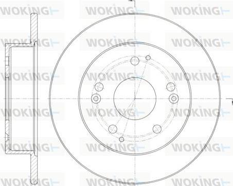 Woking D61147.00 - Тормозной диск autosila-amz.com