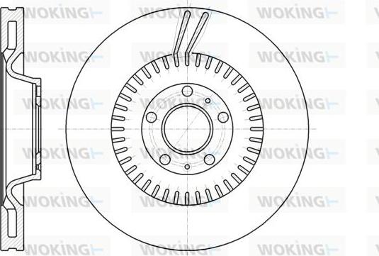 Woking D61154.10 - Тормозной диск autosila-amz.com