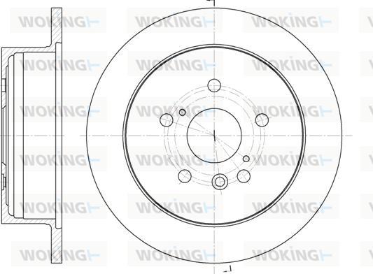 Woking D61158.00 - Тормозной диск autosila-amz.com