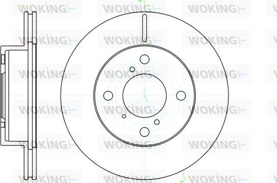 Woking D61104.10 - Тормозной диск autosila-amz.com