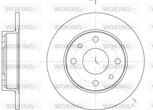 Woking D6110.00 - Тормозной диск autosila-amz.com