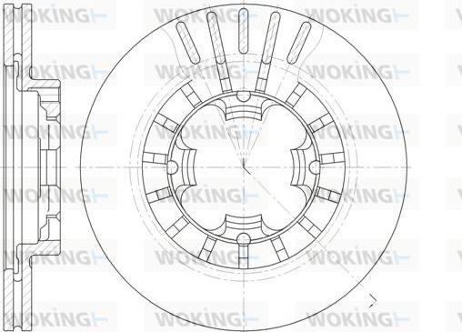 Woking D61108.10 - Тормозной диск autosila-amz.com