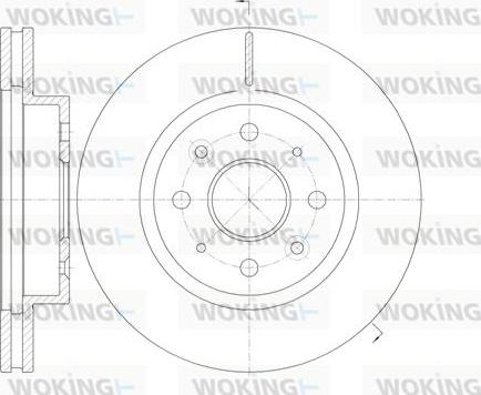 Woking D61103.10 - Тормозной диск autosila-amz.com