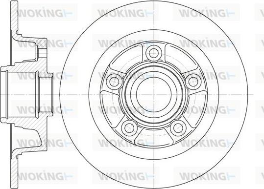 Woking D61115.00 - Тормозной диск autosila-amz.com