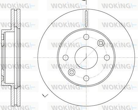 Woking D61116.10 - Тормозной диск autosila-amz.com