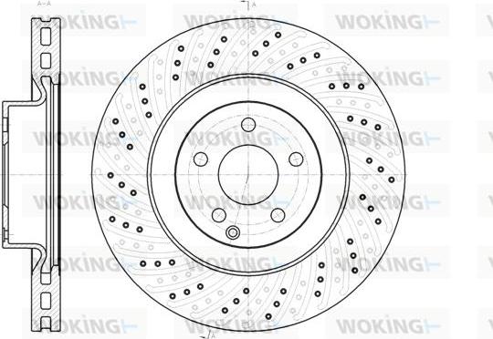 Woking D61186.10 - Тормозной диск autosila-amz.com