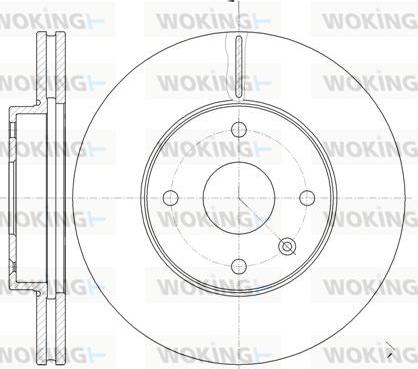 Woking D61181.10 - Тормозной диск autosila-amz.com