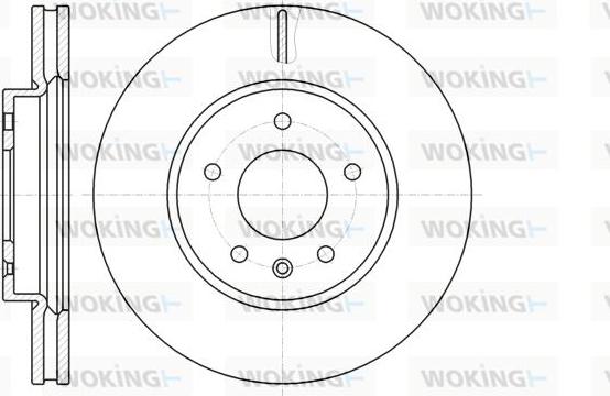 Woking D61183.10 - Тормозной диск autosila-amz.com