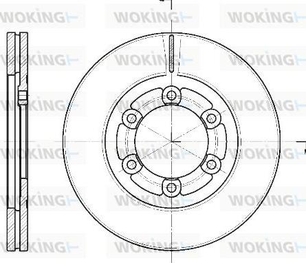Woking D61139.10 - Тормозной диск autosila-amz.com