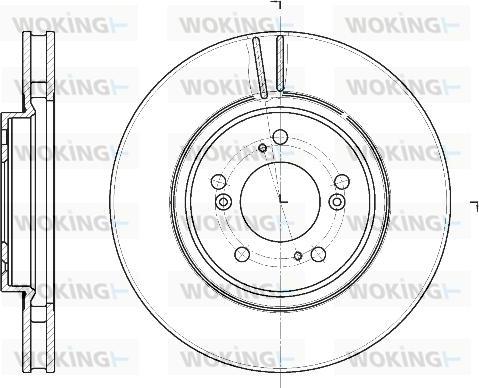 Woking D61129.10 - Тормозной диск autosila-amz.com