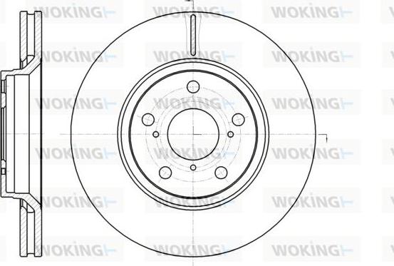 Woking D61121.10 - Тормозной диск autosila-amz.com
