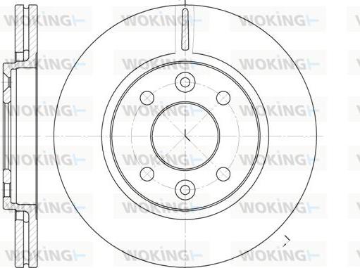 Woking D6117.10 - Тормозной диск autosila-amz.com