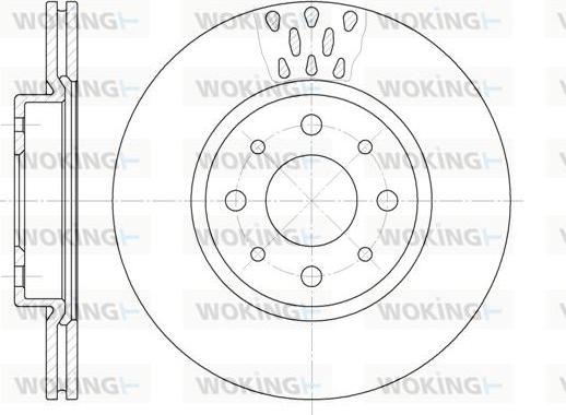 Woking D6189.10 - Тормозной диск autosila-amz.com