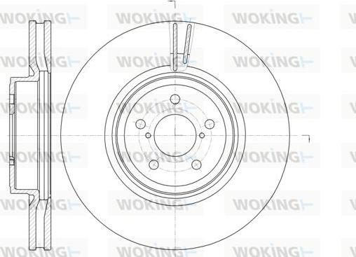 Woking D61856.10 - Тормозной диск autosila-amz.com