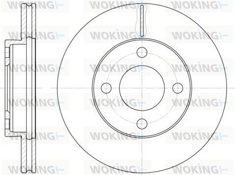 Woking D6185.10 - Тормозной диск autosila-amz.com