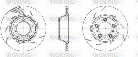 Woking D61861.11 - Тормозной диск autosila-amz.com