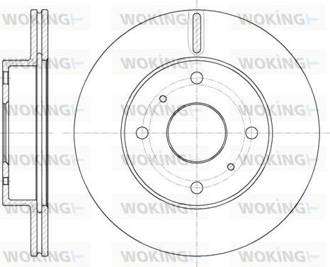 Woking D61800.10 - Тормозной диск autosila-amz.com