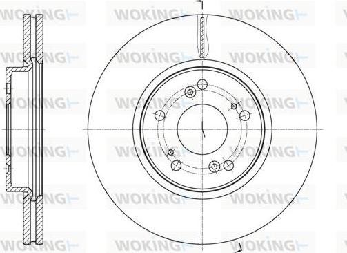 Woking D61807.10 - Тормозной диск autosila-amz.com