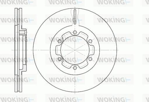 Woking D6188.10 - Тормозной диск autosila-amz.com