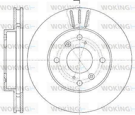 Woking D61835.10 - Тормозной диск autosila-amz.com