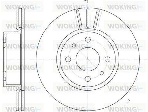 Woking D6183.10 - Тормозной диск autosila-amz.com