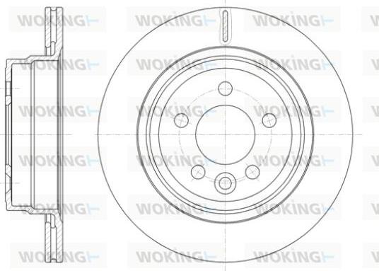 Woking D61828.10 - Тормозной диск autosila-amz.com