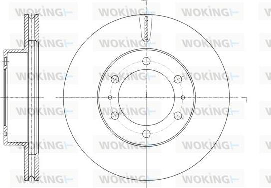 Woking D61875.10 - Тормозной диск autosila-amz.com