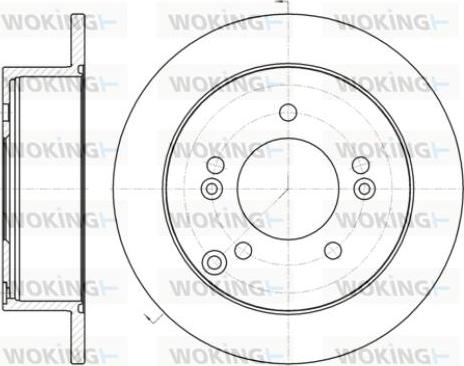 Woking D61399.00 - Тормозной диск autosila-amz.com