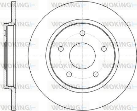 Woking D61394.00 - Тормозной диск autosila-amz.com