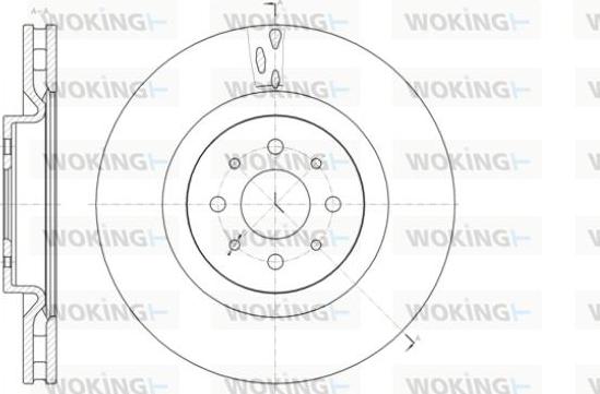 Woking D61391.10 - Тормозной диск autosila-amz.com