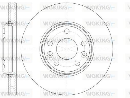 Woking D61344.10 - Тормозной диск autosila-amz.com