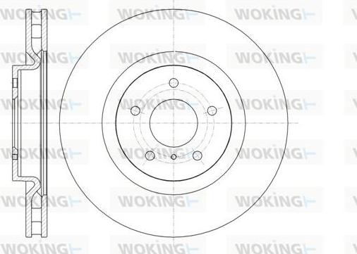 Woking D61347.10 - Тормозной диск autosila-amz.com