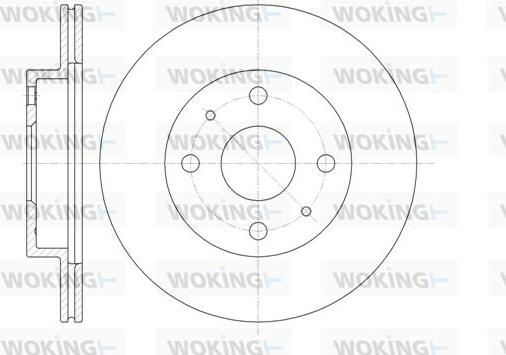 Woking D61355.10 - Тормозной диск autosila-amz.com