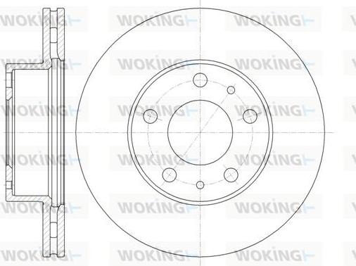 Woking D61351.10 - Тормозной диск autosila-amz.com