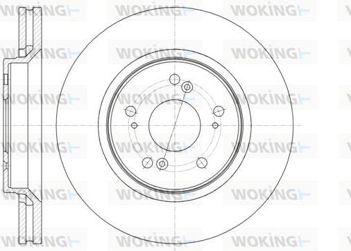 Woking D61358.10 - Тормозной диск autosila-amz.com