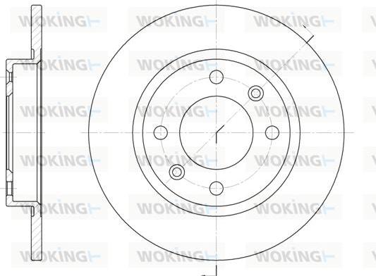 Woking D6136.00 - Тормозной диск autosila-amz.com