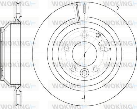 Woking D61302.10 - Тормозной диск autosila-amz.com