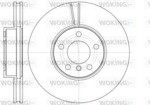 Woking D61307.10 - Тормозной диск autosila-amz.com