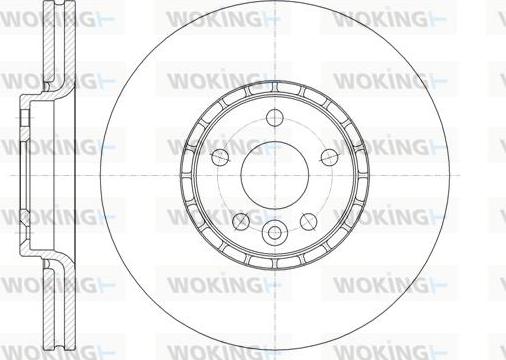 Woking D61319.10 - Тормозной диск autosila-amz.com