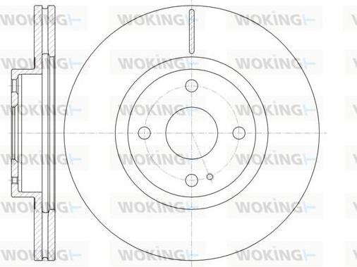 Woking D61380.10 - Тормозной диск autosila-amz.com