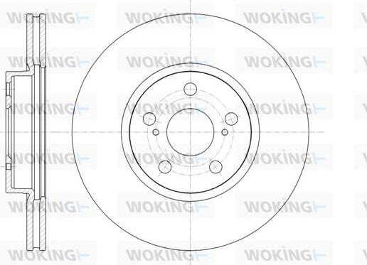 Woking D61330.10 - Тормозной диск autosila-amz.com