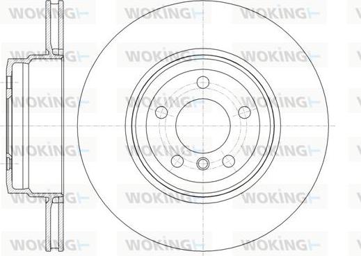 Woking D61337.10 - Тормозной диск autosila-amz.com