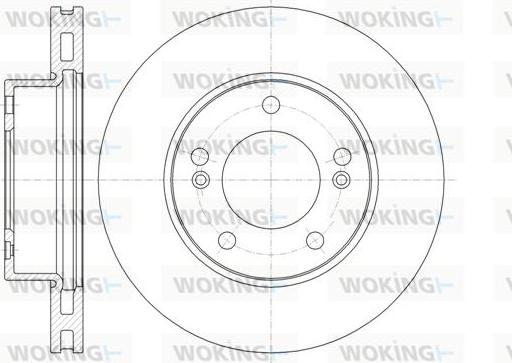Woking D61323.10 - Тормозной диск autosila-amz.com