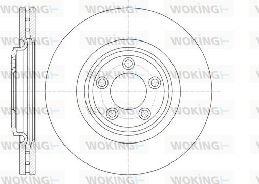 Woking D61374.10 - Тормозной диск autosila-amz.com